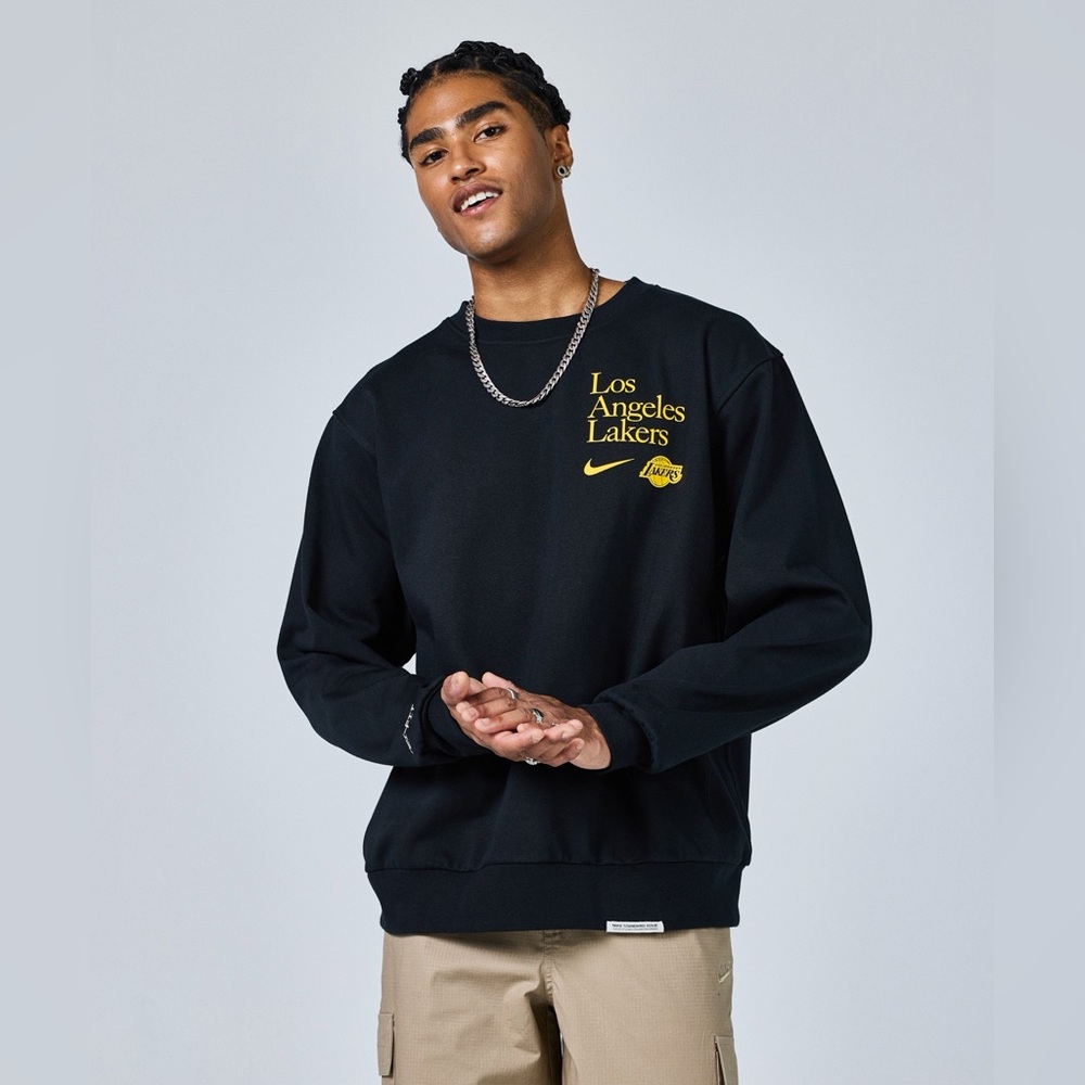 Nike Black and Gold Crewneck Sweater